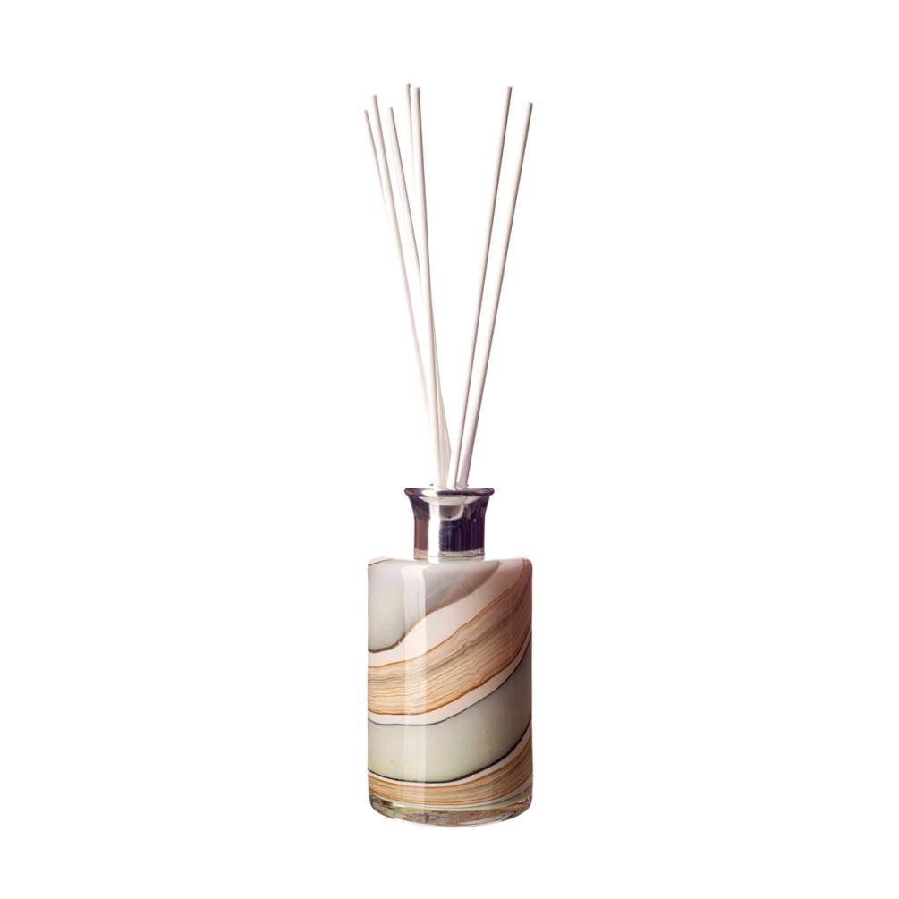 Amelia Art Glass Smoked Meadows Medium Tall Cylinder Reed Diffuser £17.09